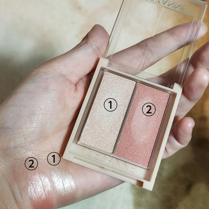 フェイスグロウカラー/CEZANNE/クリームハイライトを使ったクチコミ(2枚目)