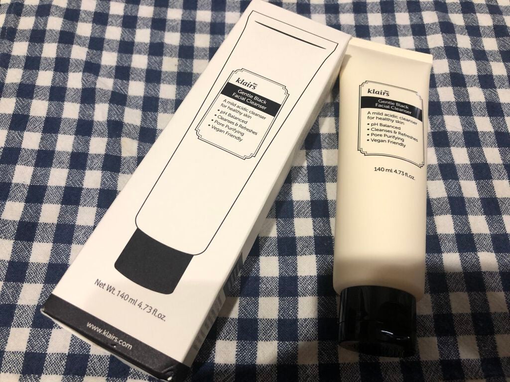 ジェントルブラックフェイシャルクレンザー(140ml)/Klairs/洗顔フォームを使ったクチコミ(1枚目)