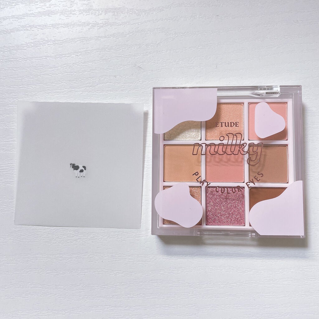 プレイカラーアイズ ≪ミルキーコレクション≫/ETUDE/アイシャドウパレットを使ったクチコミ(2枚目)
