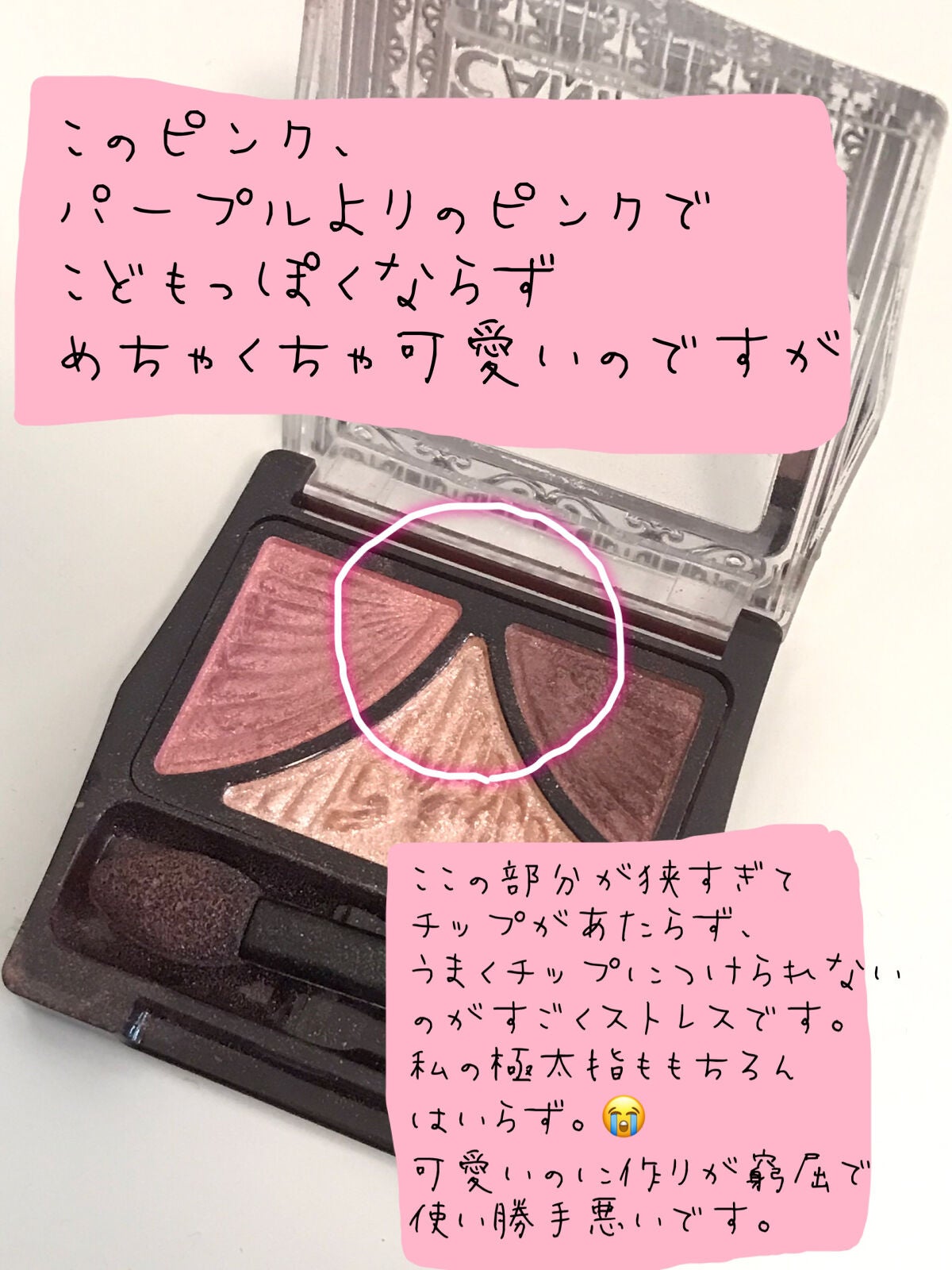 ジューシーピュアアイズ/キャンメイク/アイシャドウパレットを使ったクチコミ(2枚目)