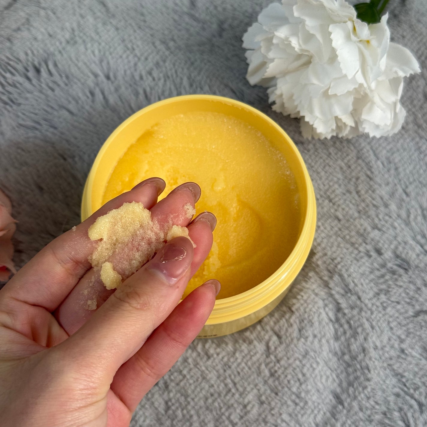 Q+Me スウィートボムタラソスクラブレモンティーの香り/AGARISM/バスト・ヒップケアを使ったクチコミ(2枚目)