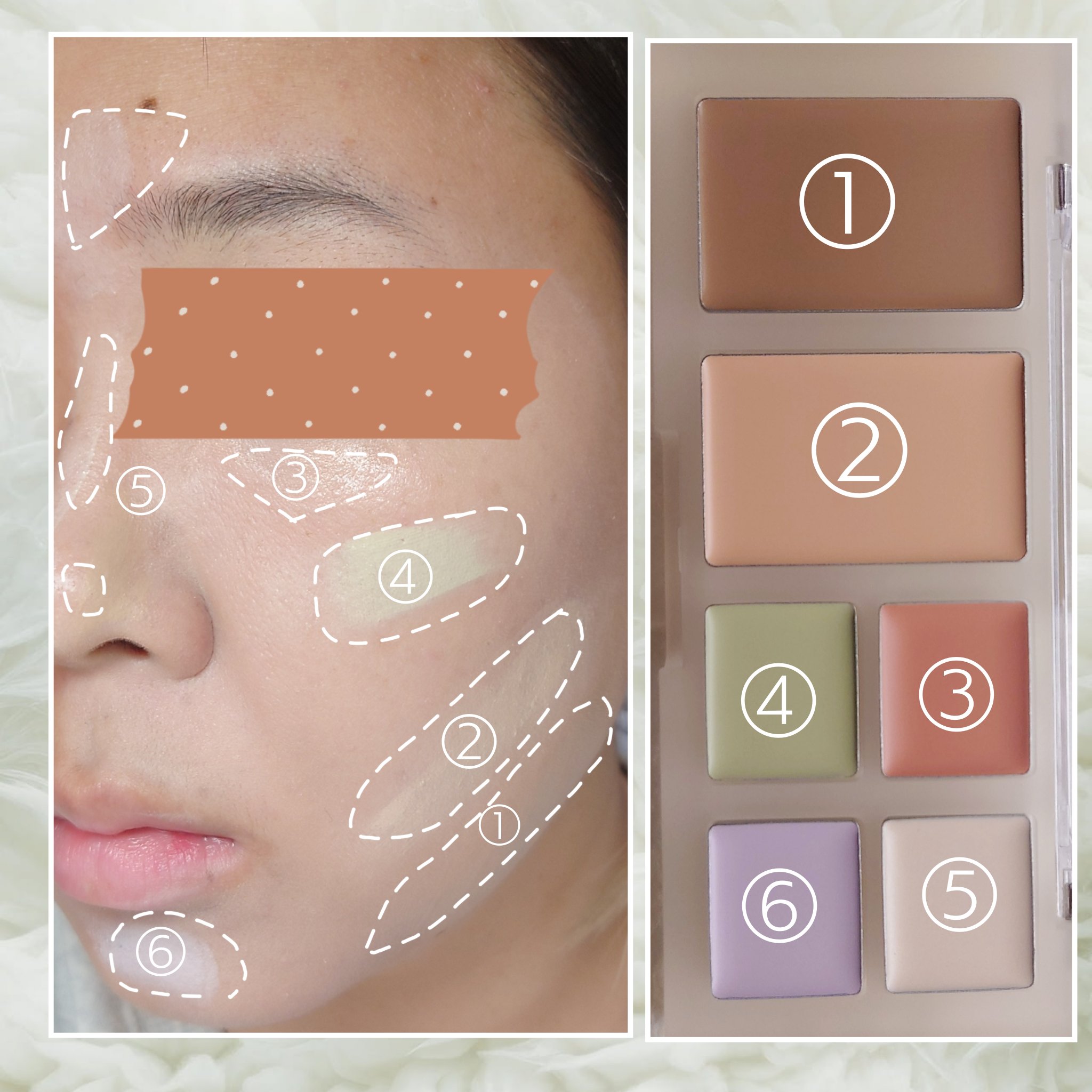 ブリージングコンシーラーパレット/Healus/パレットコンシーラーを使ったクチコミ（3枚目）