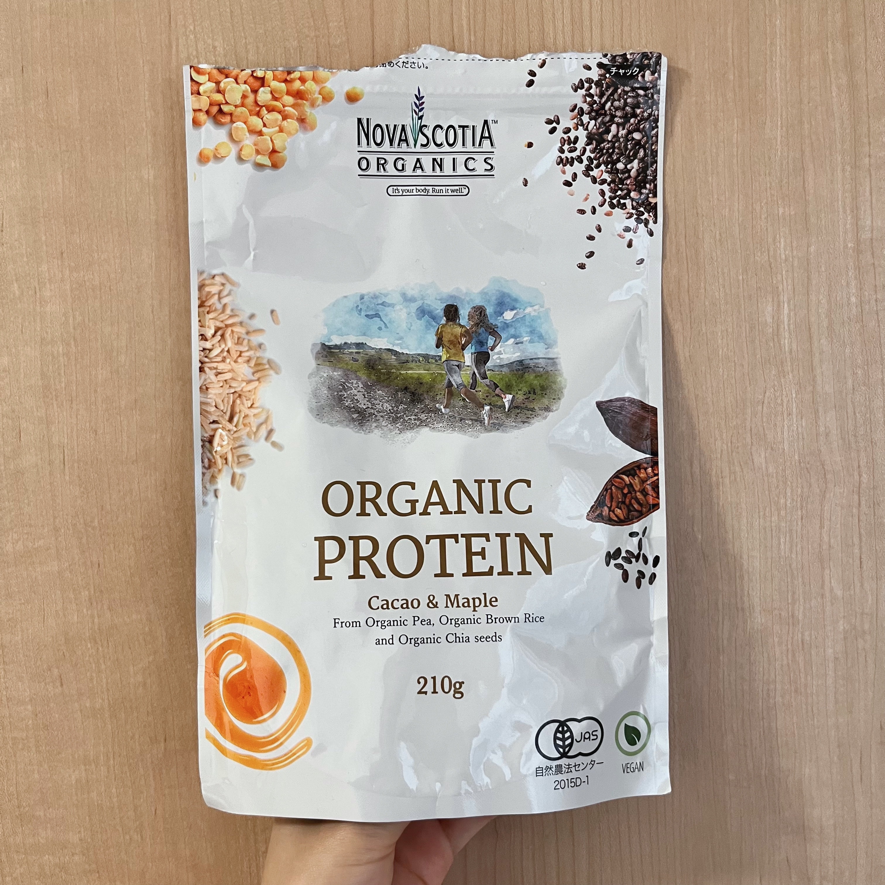 オーガニックプロテイン カカオ＆メープル/Nova Scotia Organics/その他プロテインを使ったクチコミ（1枚目）