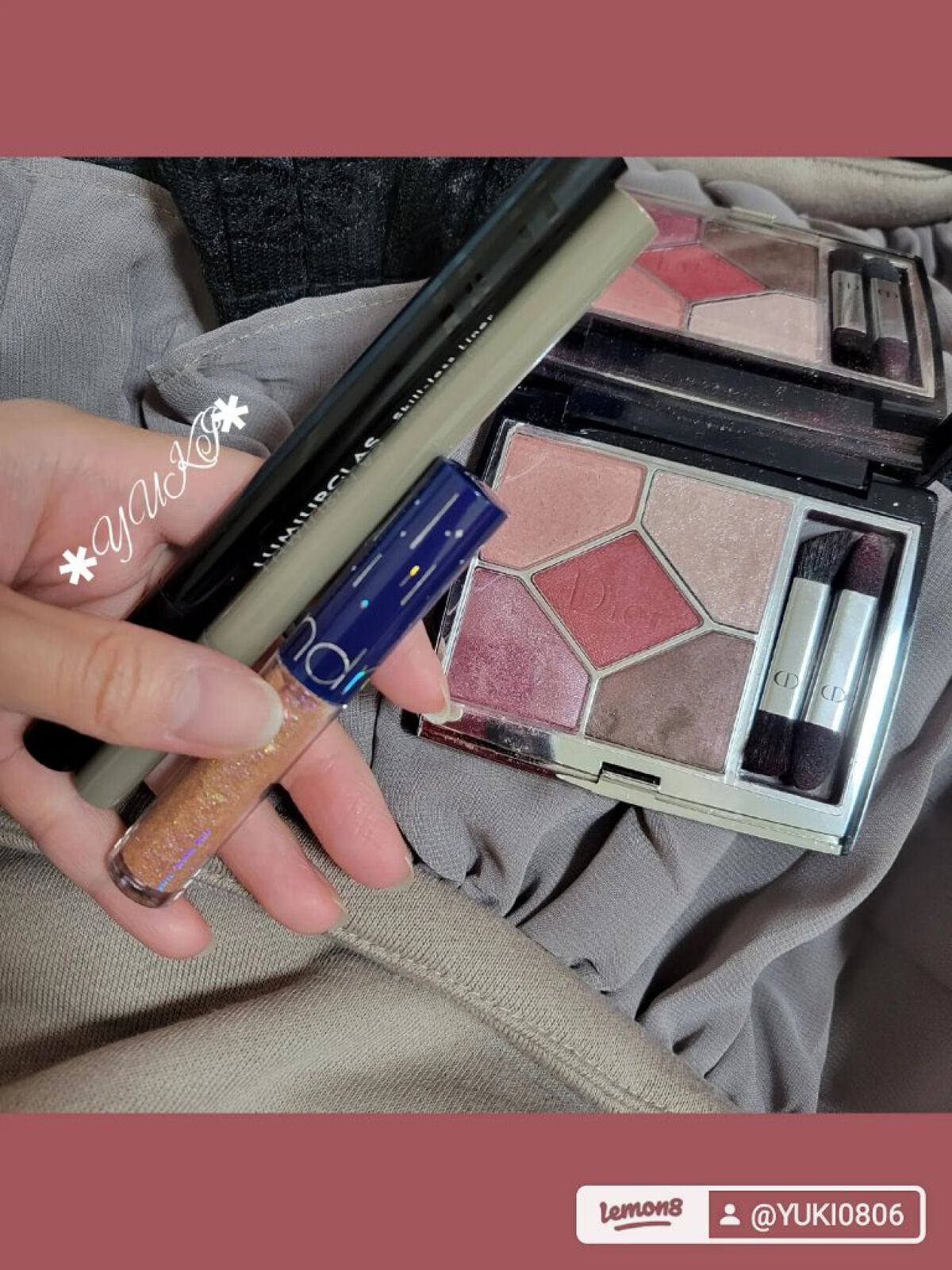 リキッド グリッター シャドウ/rom&nd/グリッターを使ったクチコミ（2枚目）