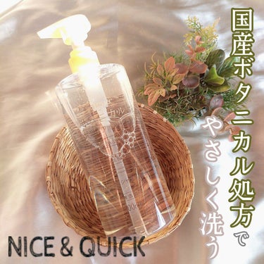 ボタニカルボディウォッシュ フルーティミュゲの香り/NICE ＆ QUICK/ボディソープを使ったクチコミ（1枚目）