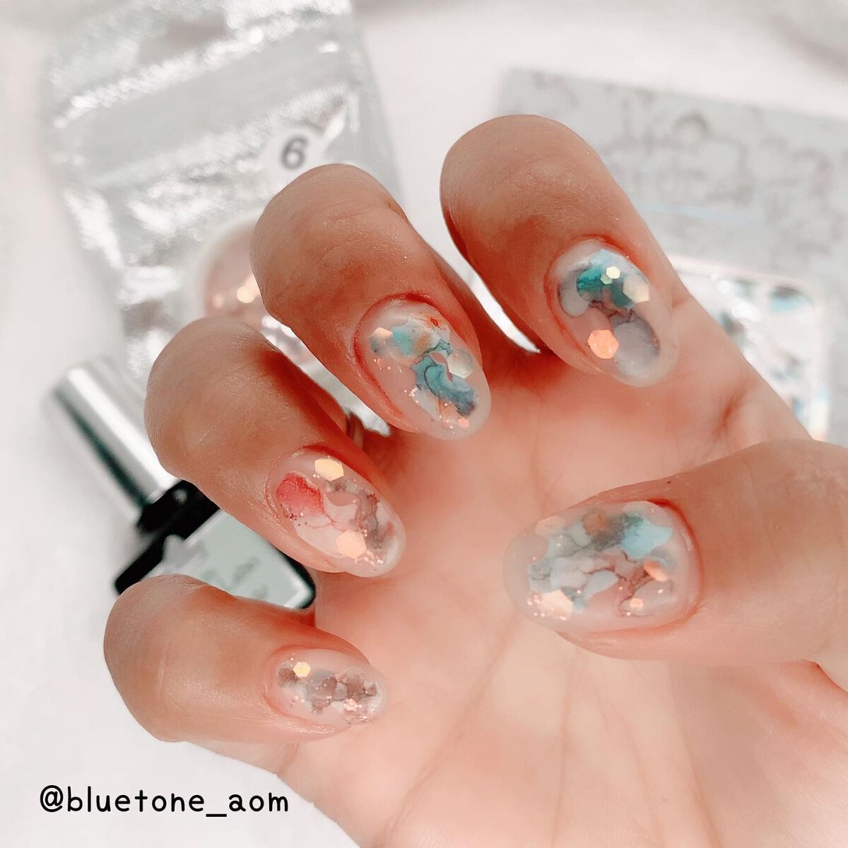 ノンサンディング トップジェル/by Nail Labo/ジェルネイルを使ったクチコミ(1枚目)