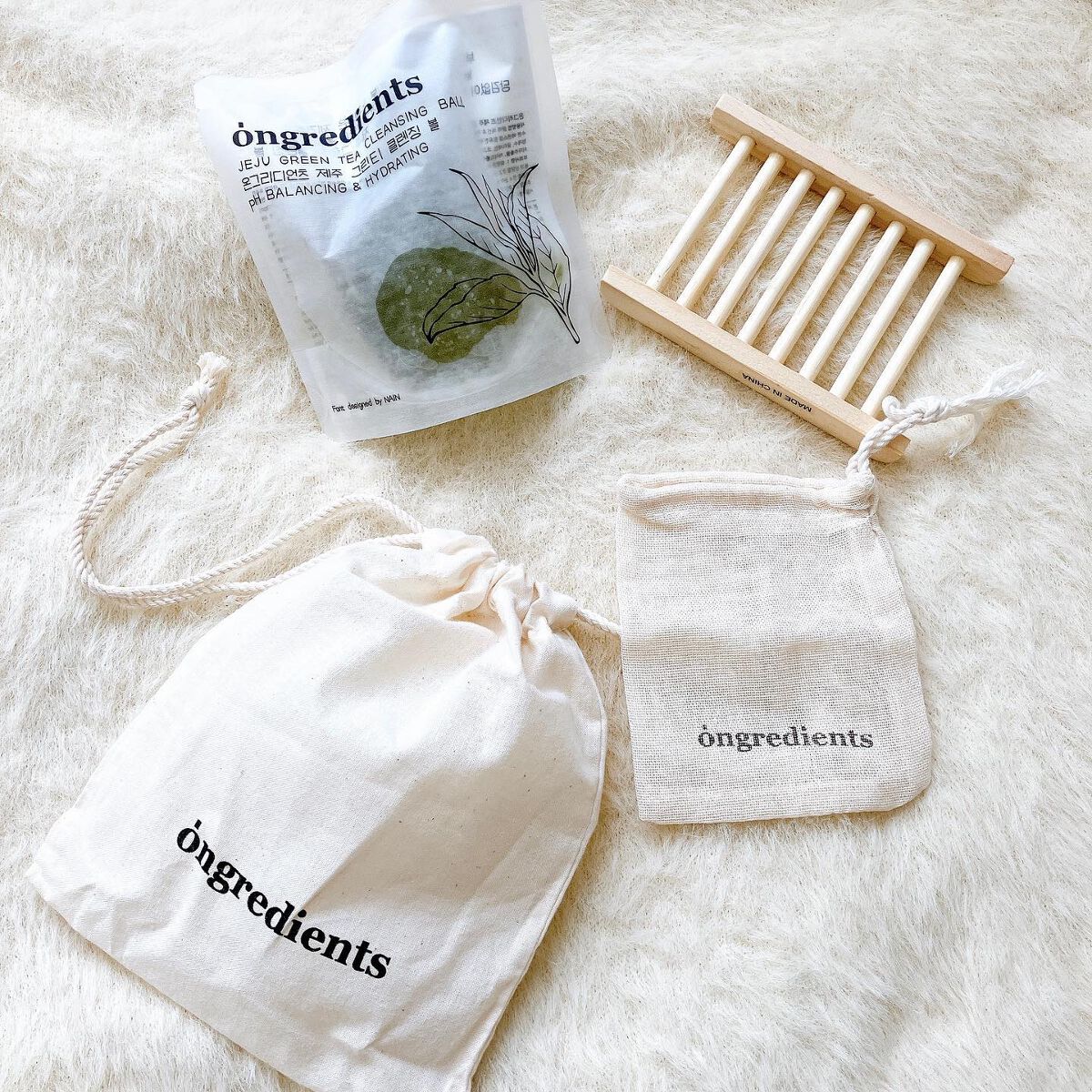 Jeju Green Tea Cleansing Ball/Ongredients/洗顔石鹸を使ったクチコミ(3枚目)
