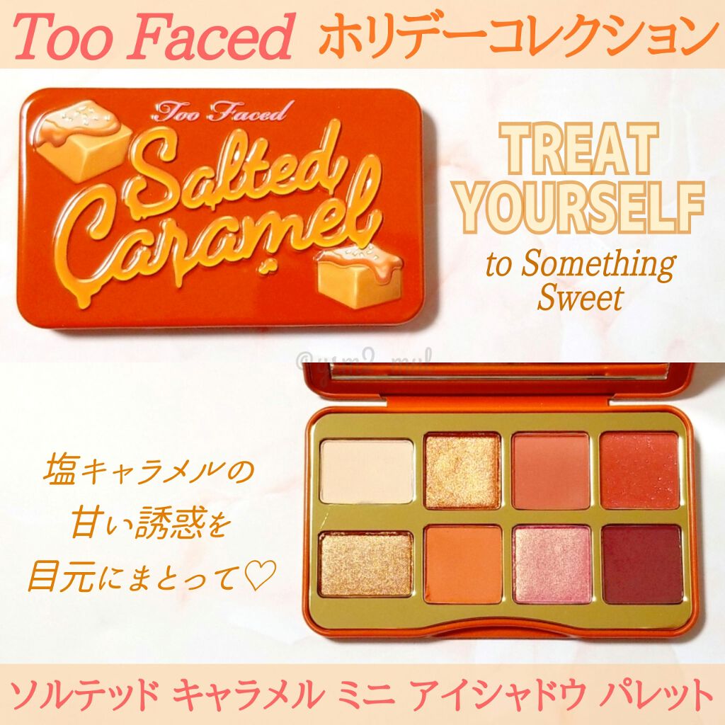 ソルテッド キャラメル ミニ アイシャドウ パレット/Too Faced/アイシャドウパレットを使ったクチコミ(2枚目)