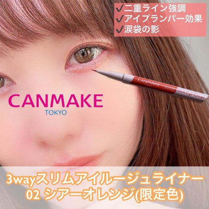 3wayスリムアイルージュライナー/キャンメイク/リキッドアイライナーを使ったクチコミ(1枚目)