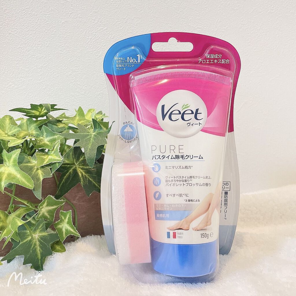 ヴィート ピュアバスタイム除毛クリーム 敏感肌用/Veet/除毛クリームを使ったクチコミ（1枚目）