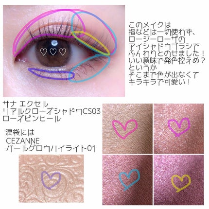 アイシャドウブラシセット/ロージーローザ/メイクブラシを使ったクチコミ(3枚目)