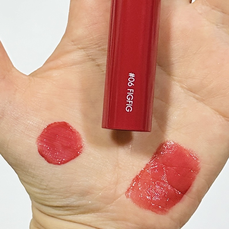 ジューシーラスティングティント 06 フィグフィグ(FIGFIG)/rom&nd/リップティントを使ったクチコミ（2枚目）