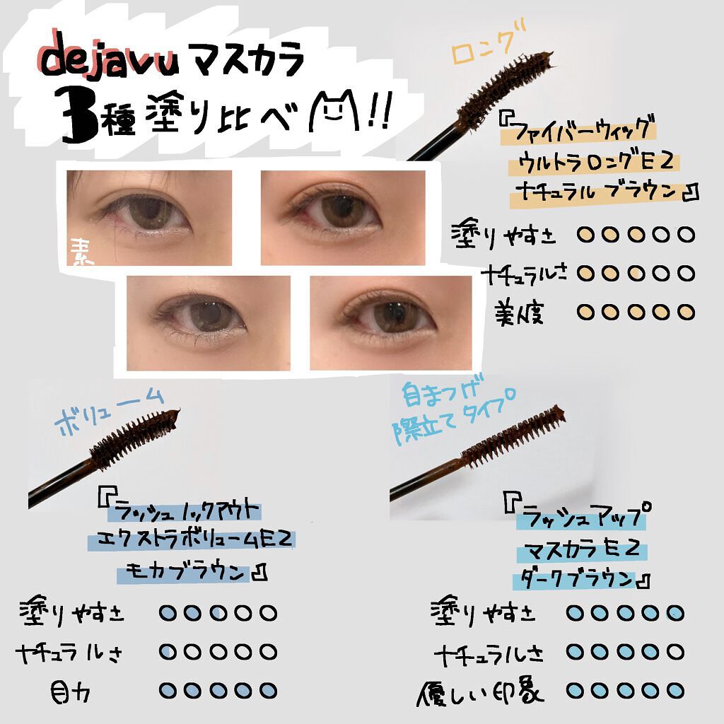 「塗るつけまつげ」ロングタイプ/デジャヴュ/マスカラを使ったクチコミ（1枚目）