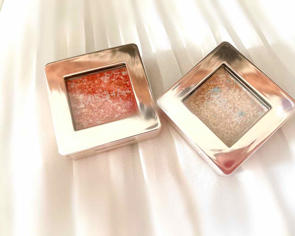 グリッタープリズム シャドウ/MISSHA/グリッターを使ったクチコミ（2枚目）