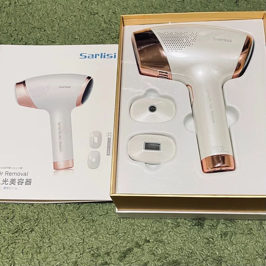 Sarlisi サファイア冷却 脱毛器 ムダ毛ケアのクチコミ「使用1ヶ月が経過しました

全身に使用していますが

レベル9でもぽわっと暖かくなる感.....」（1枚目）