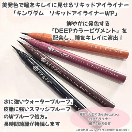リキッドアイライナーWP /キングダム/リキッドアイライナーを使ったクチコミ(2枚目)