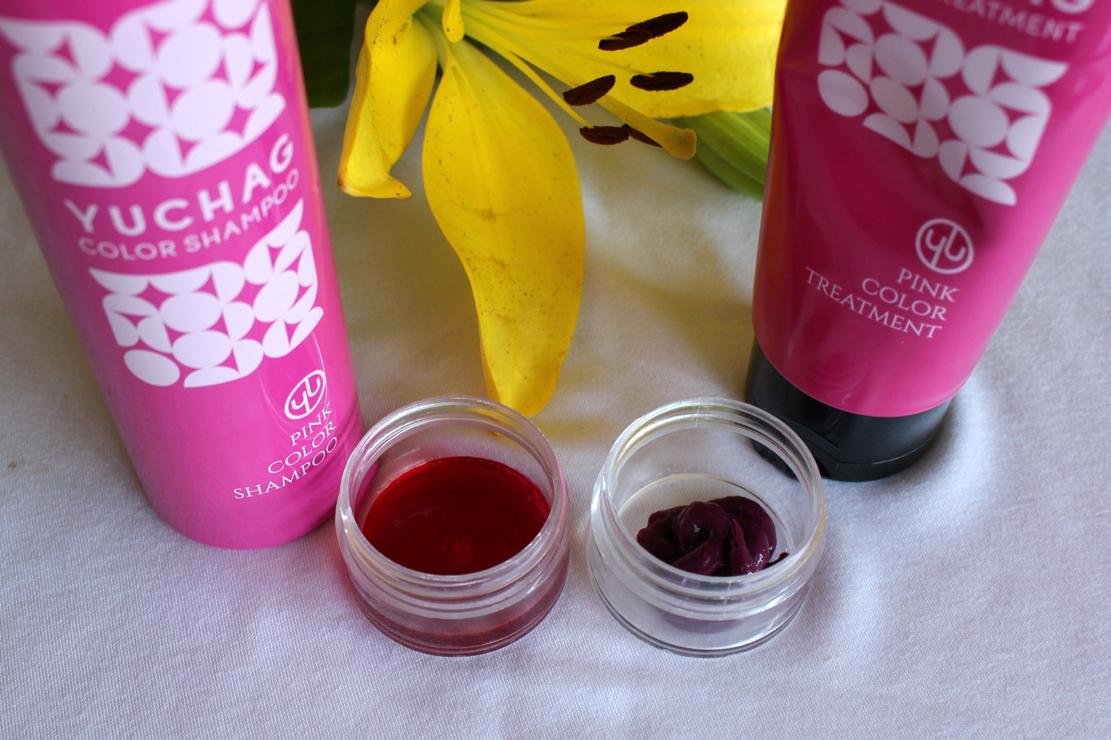 ユチャ　カラーシャンプー/カラートリートメント セット（ピンク）/YUCHAG/市販シャンプーを使ったクチコミ（3枚目）