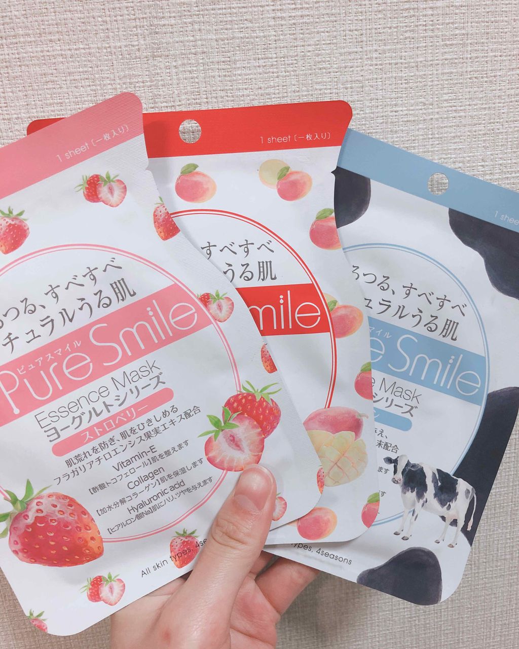 ヨーグルトシリーズ プレーン/Pure Smile/シートマスク・パックを使ったクチコミ(1枚目)