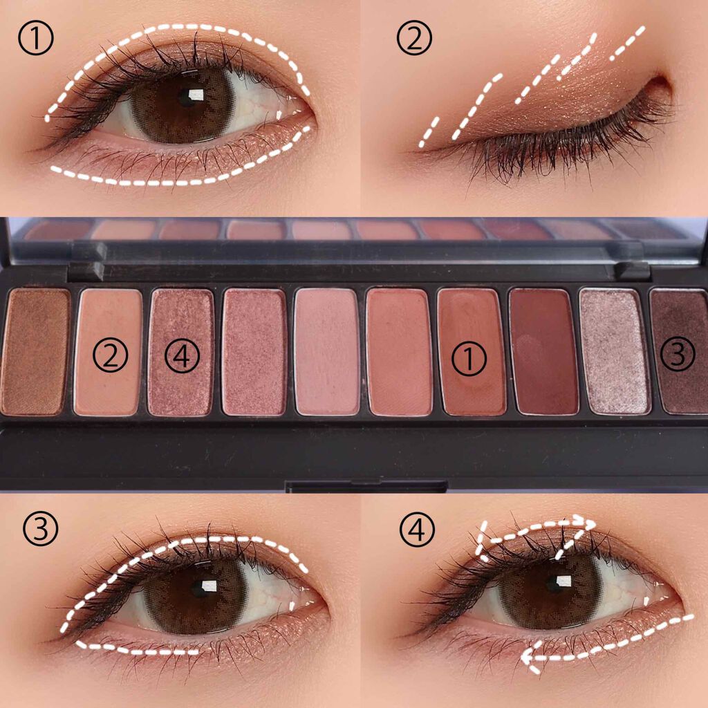 プレイカラー アイシャドウ/ETUDE/アイシャドウパレットを使ったクチコミ(3枚目)