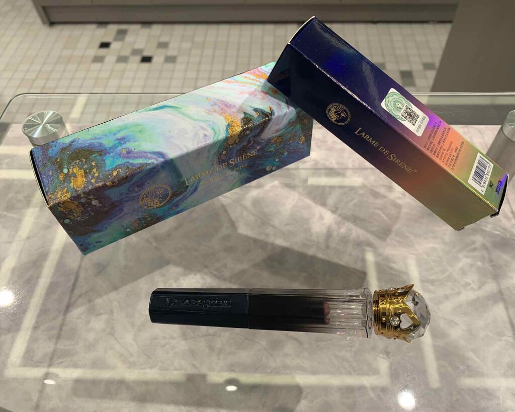 ブラックダイヤモンドリップ/人魚之水（LARME DE SIRENE）/口紅を使ったクチコミ（2枚目）