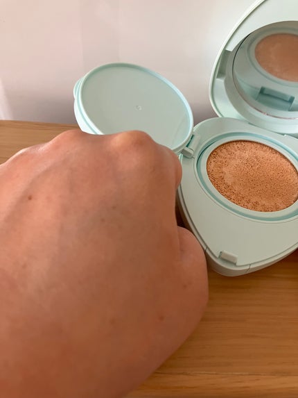 トワタッチ ハートクッション アクアベア/troistouch/クッションファンデーションを使ったクチコミ(5枚目)