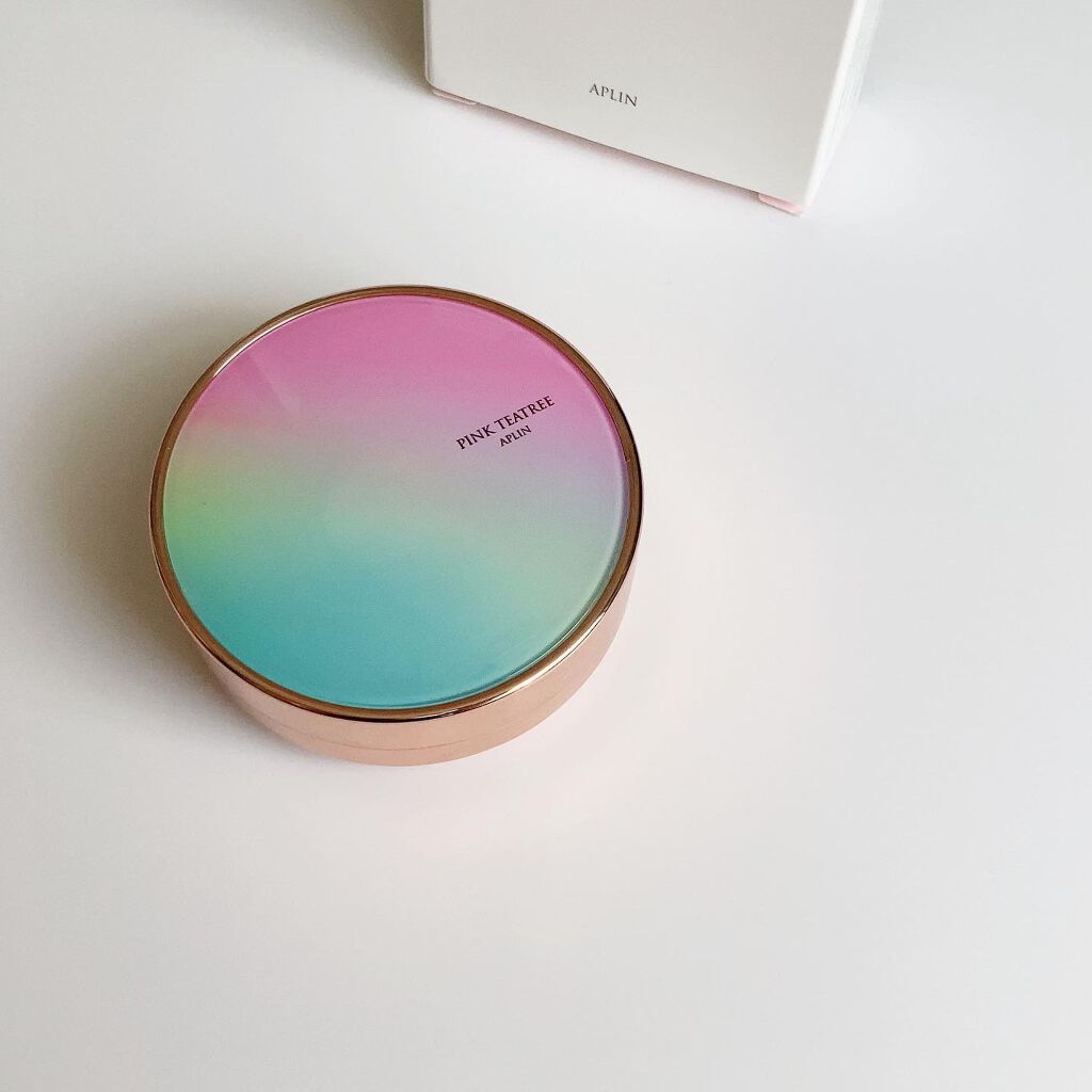 ピンクティーツリーカバークッション/APLIN/クッションファンデーションを使ったクチコミ(3枚目)