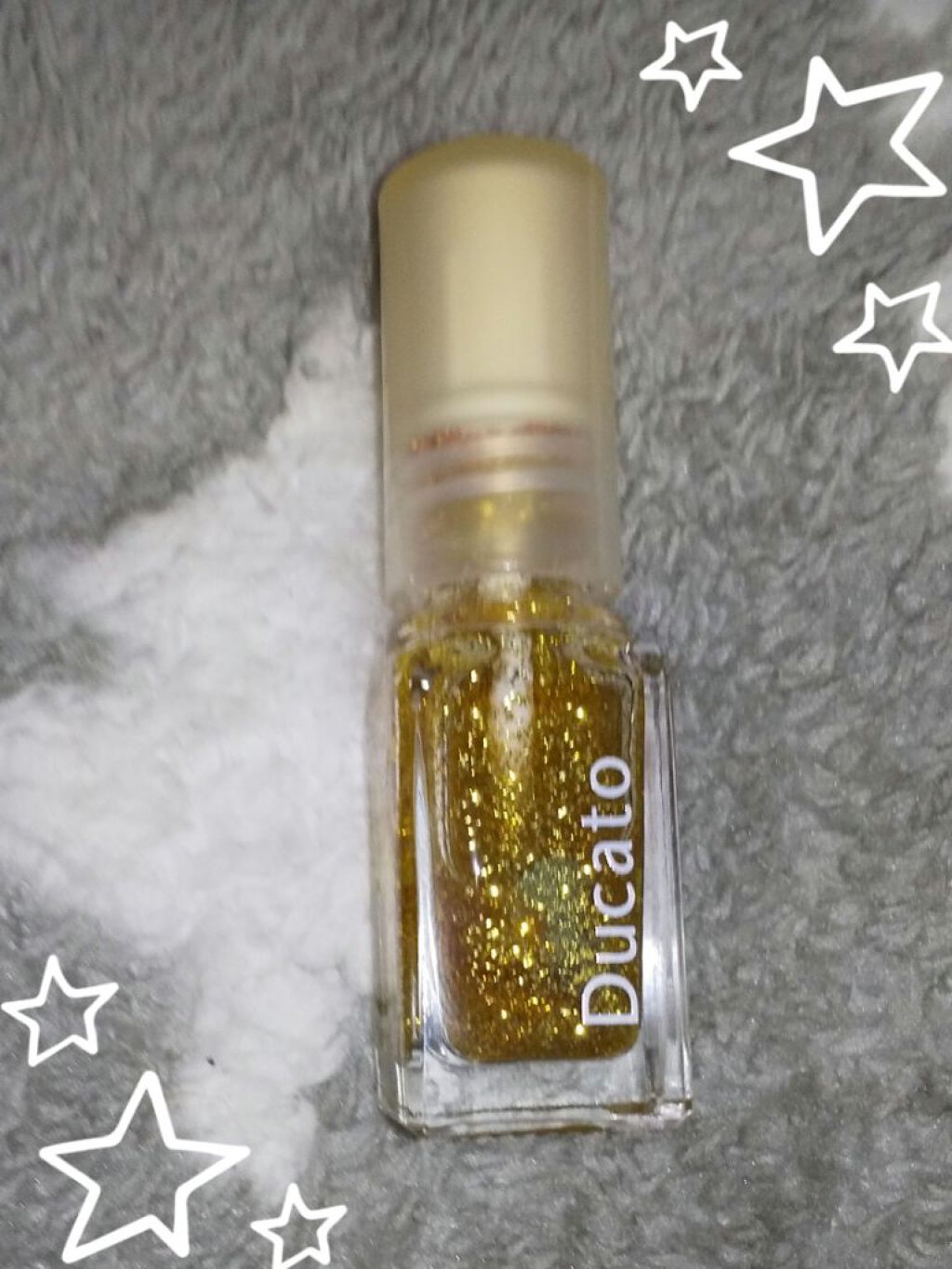 ポイントネイルアート ラメゴールド/デュカート/マニキュアを使ったクチコミ（1枚目）
