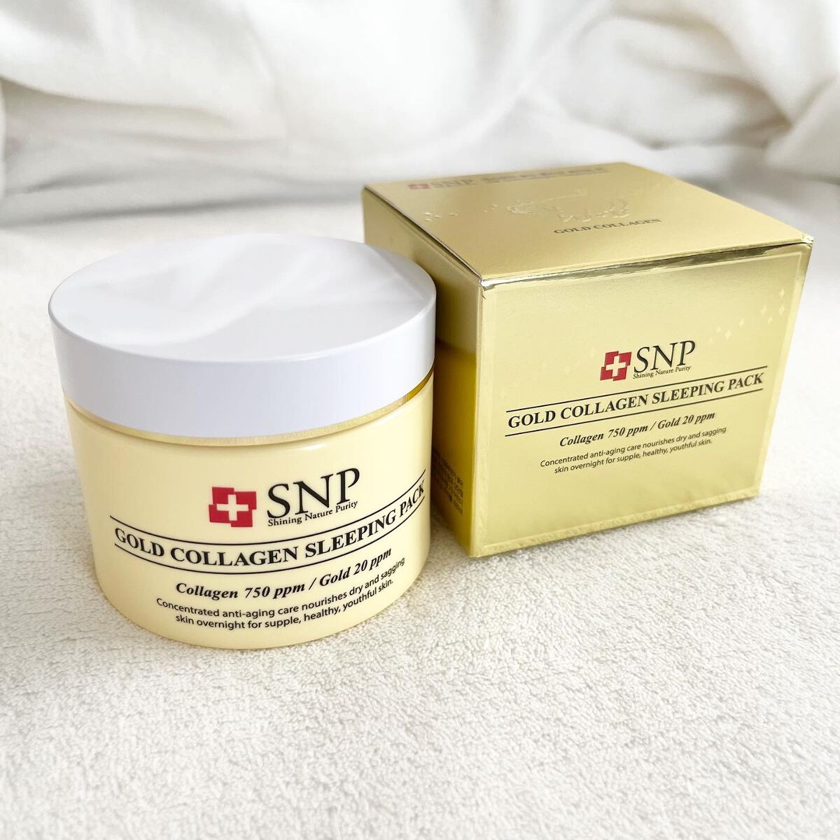 SNP ゴールド コラーゲン スリーピング パック/SNP/シートマスク・パックを使ったクチコミ(1枚目)