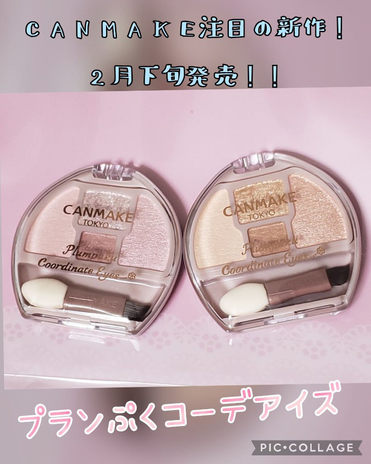 プランぷくコーデアイズ/キャンメイク/パウダーアイシャドウを使ったクチコミ（1枚目）