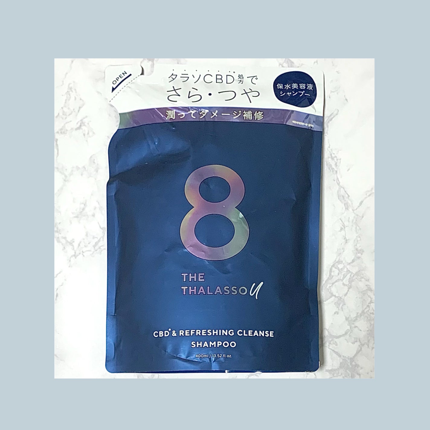 エイトザタラソ ユー CBD&リフレッシング クレンズ 美容液シャンプー/CBD&バランシング ダメージリペア 美容液ヘアトリートメント/エイトザタラソ/市販シャンプーを使ったクチコミ(1枚目)
