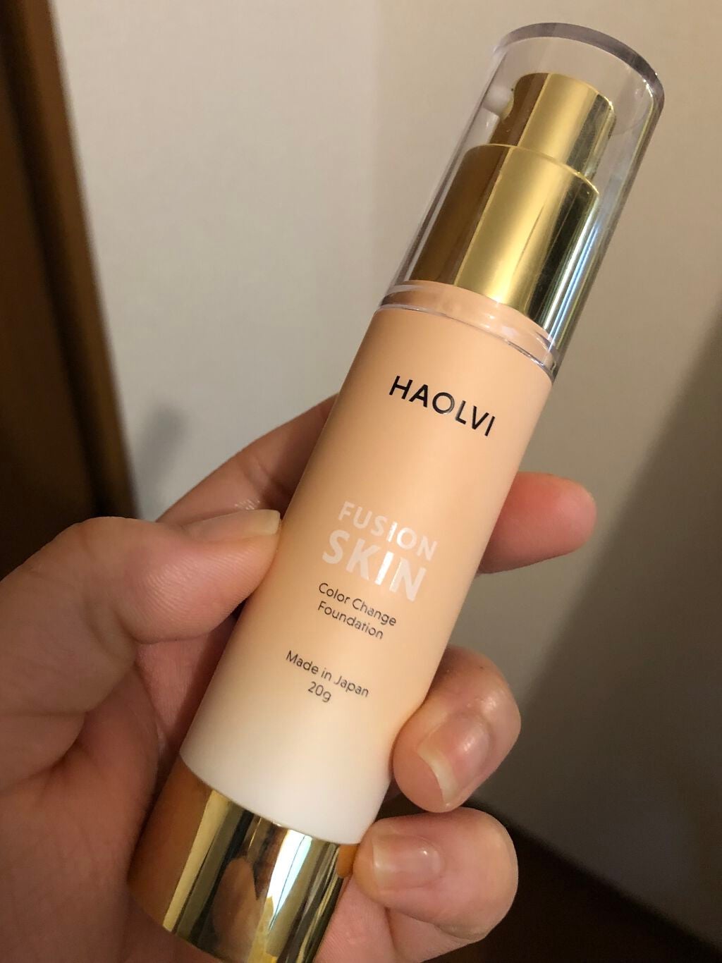 ハオルビ カラーチェンジファンデーション/RITA COSME/リキッドファンデーションを使ったクチコミ(1枚目)