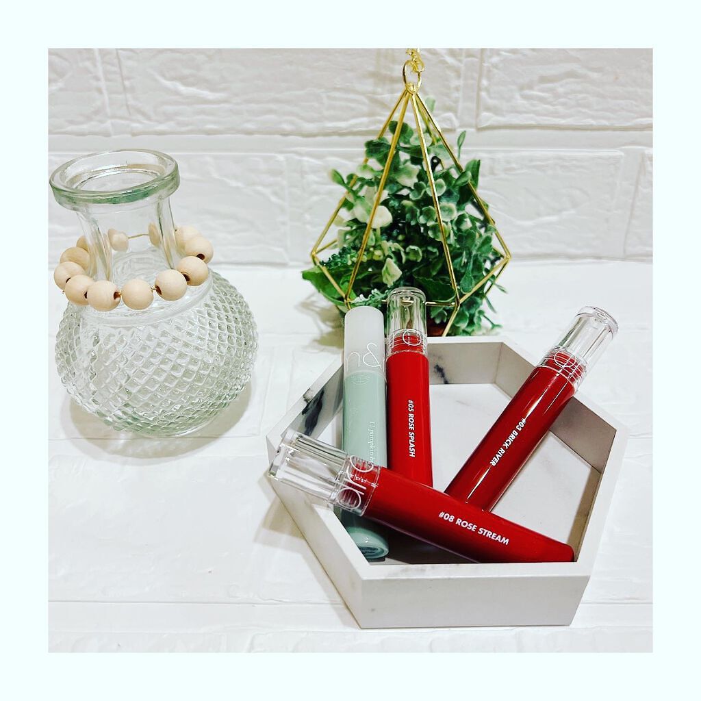 グラスティングウォーターティント/rom&nd/リップティントを使ったクチコミ（3枚目）