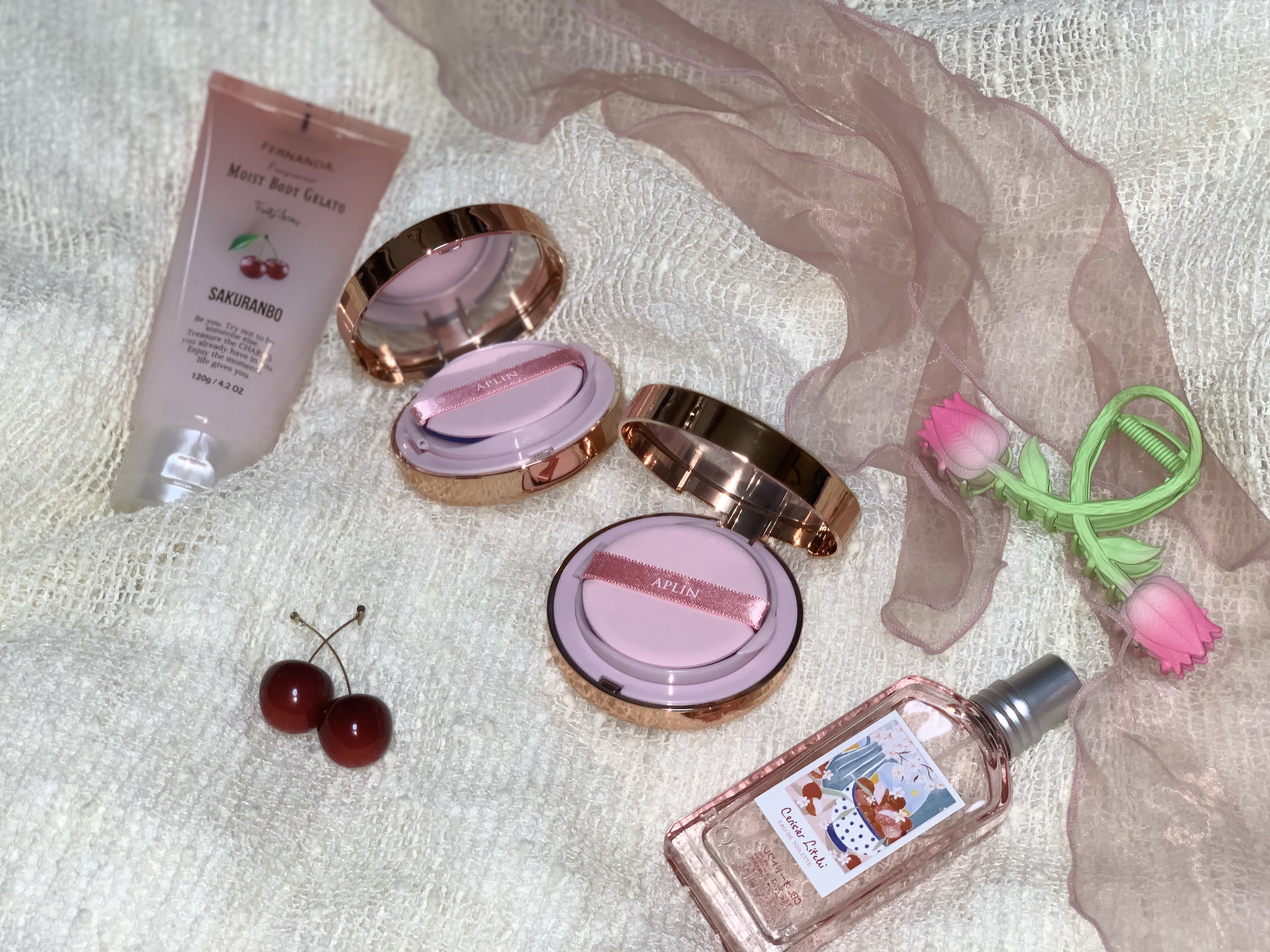 ピンクティーツリーカバークッション/APLIN/クッションファンデーションを使ったクチコミ（1枚目）