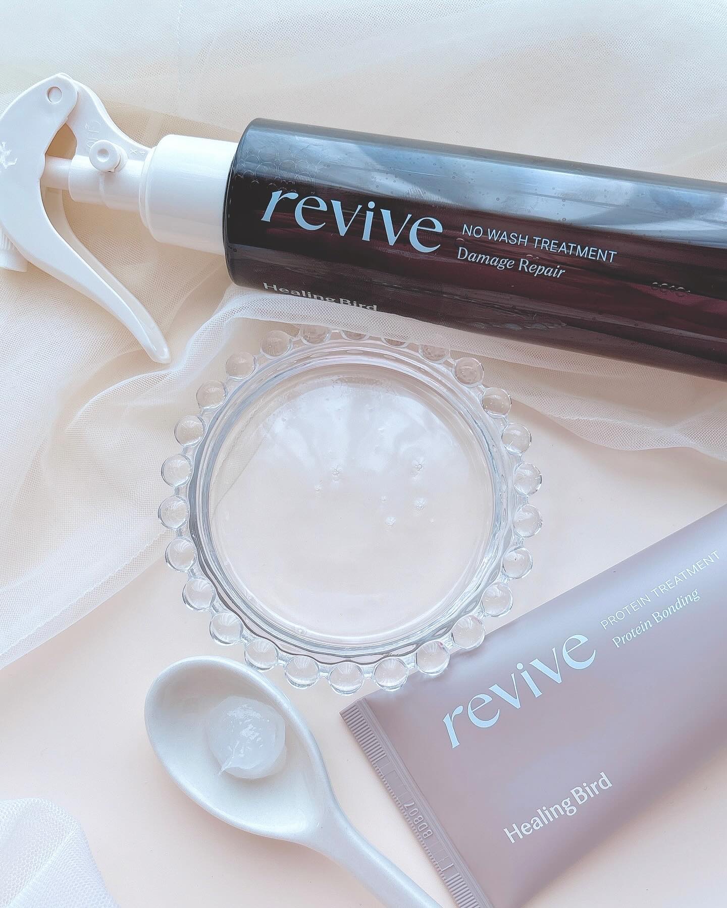 リバイブ ノーウォッシュトリートメント ダメージリペア/Healing bird/アウトバストリートメントを使ったクチコミ（2枚目）