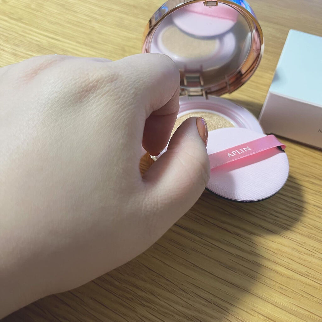 ピンクティーツリーカバークッション/APLIN/クッションファンデーションを使ったクチコミ（3枚目）