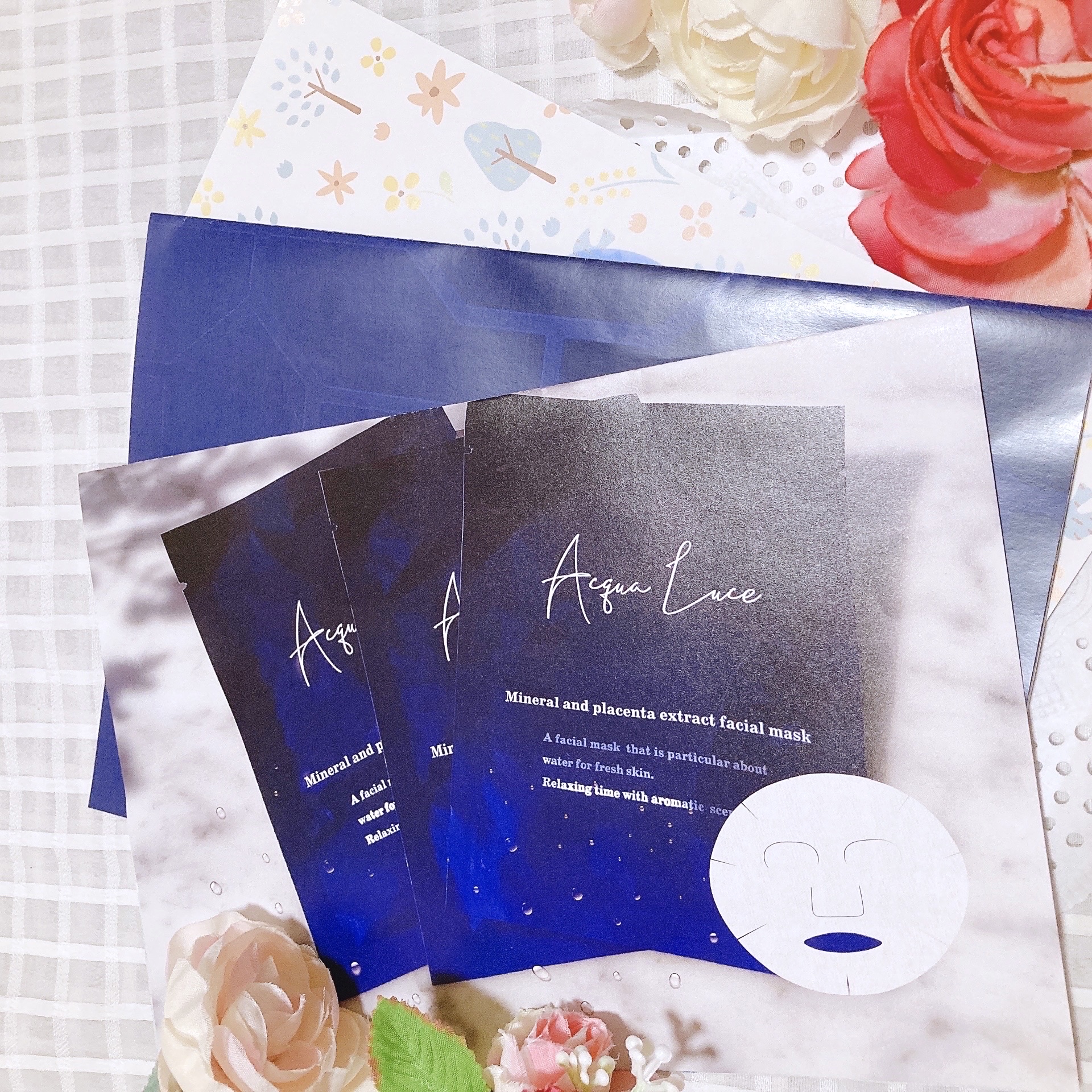 Acqua Luce フェイシャルマスク/日田天領水/シートマスク・パックを使ったクチコミ（3枚目）