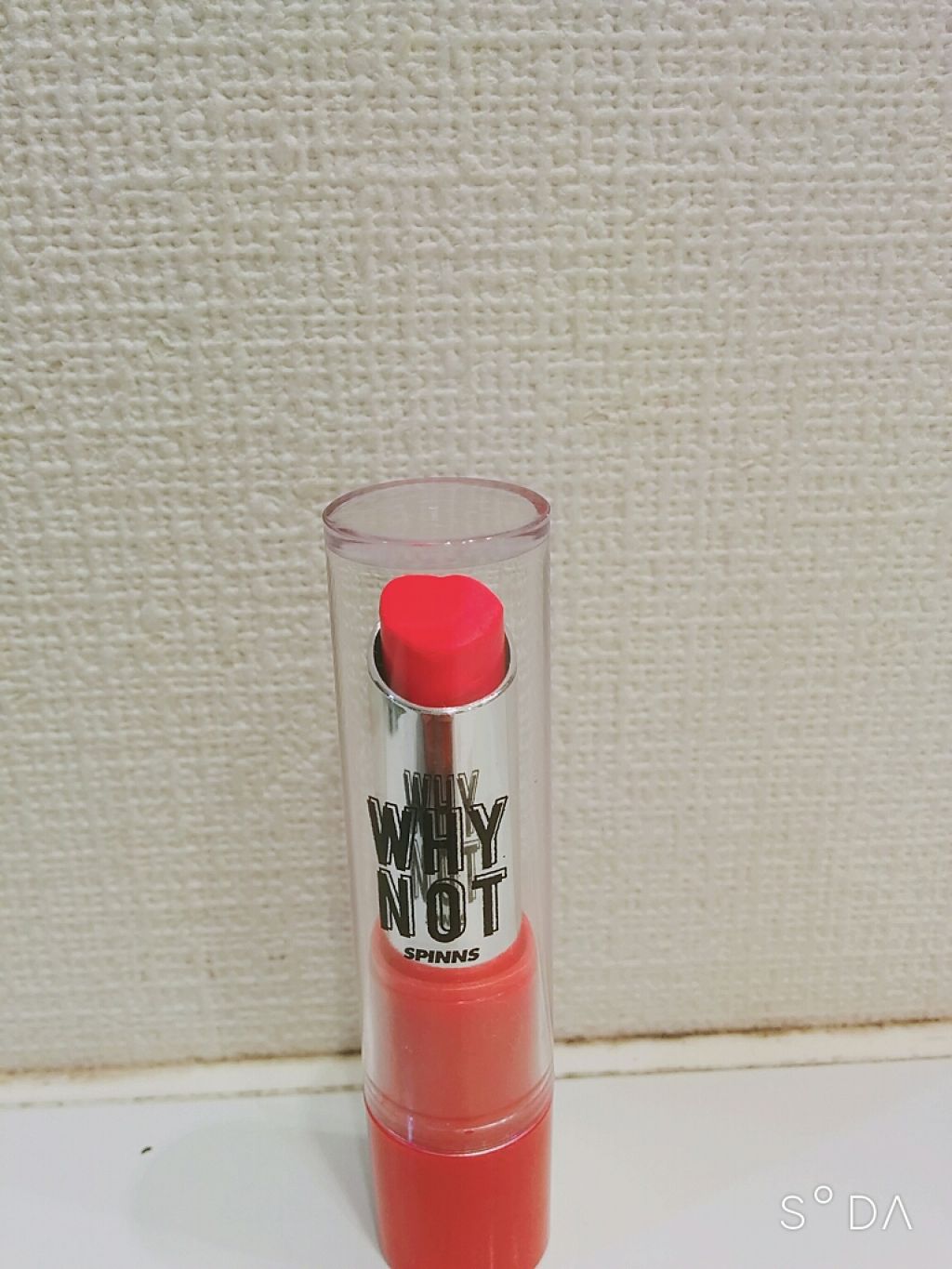 WHY NOT SPINNS リップスティック いちご/DAISO/口紅を使ったクチコミ（1枚目）