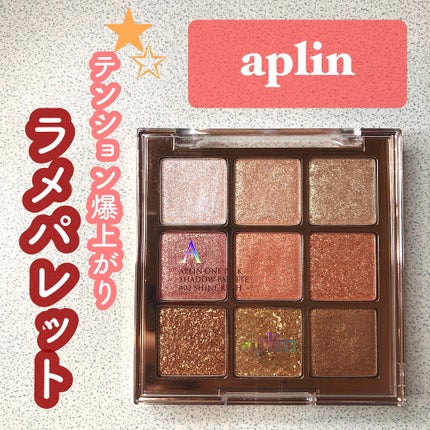 ワンピックアイシャドウパレット/APLIN/アイシャドウパレットを使ったクチコミ(1枚目)