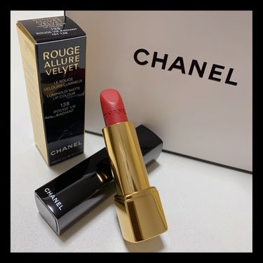 ルージュ アリュール ヴェルヴェット ラ コメット/CHANEL/口紅を使ったクチコミ（1枚目）