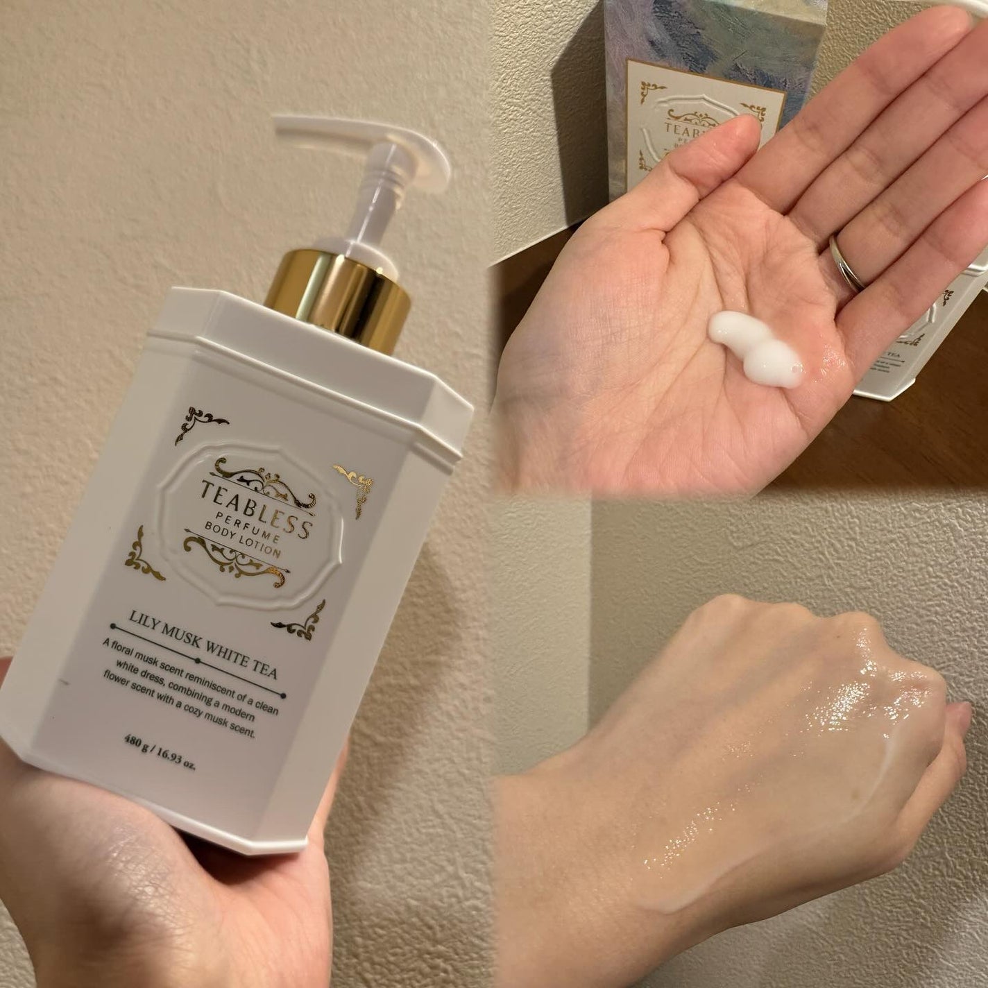 パフュームボディローション リリィムスクホワイトティー/TEABLESS/ボディローションを使ったクチコミ(2枚目)