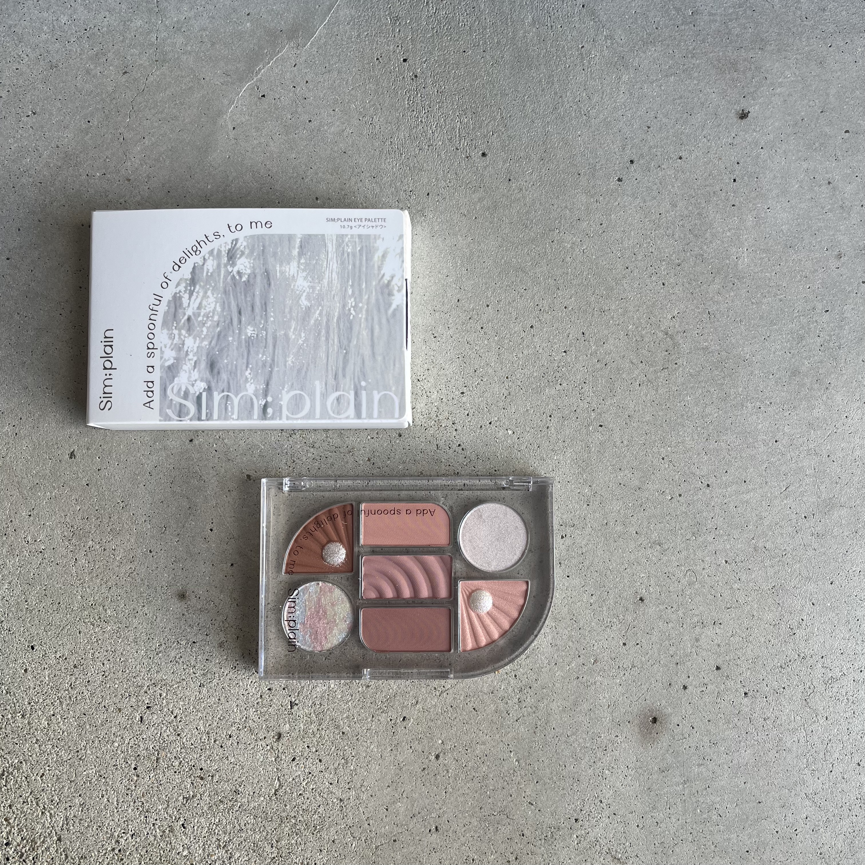シンプレイン アイパレット 04 パーリーグロウ/Sim;plain/アイシャドウパレットを使ったクチコミ（1枚目）