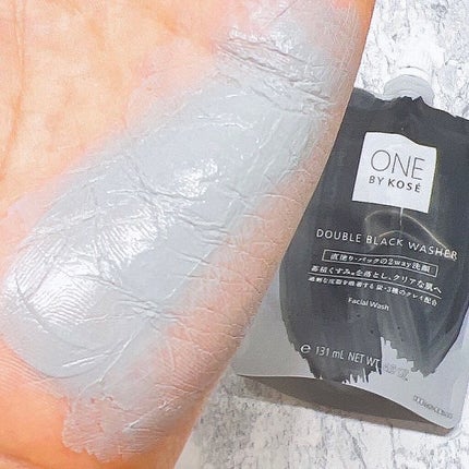 ダブル ブラック ウォッシャー/ONE BY KOSE/その他洗顔料を使ったクチコミ(3枚目)