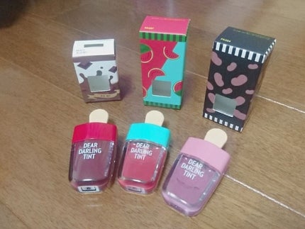 ディアダーリン ウォータージェルティント (アイスティント)/ETUDE/口紅を使ったクチコミ(1枚目)