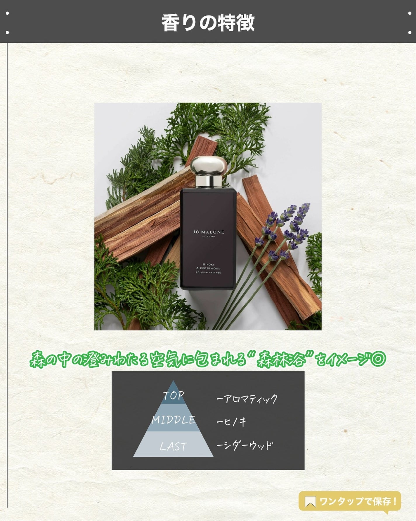 エスログ┊1日1分のモテ香水紹介 on LIPS 「.『新作香水森の香り』🌳製品情報🌳JOMALONELONDON..」(3枚目)