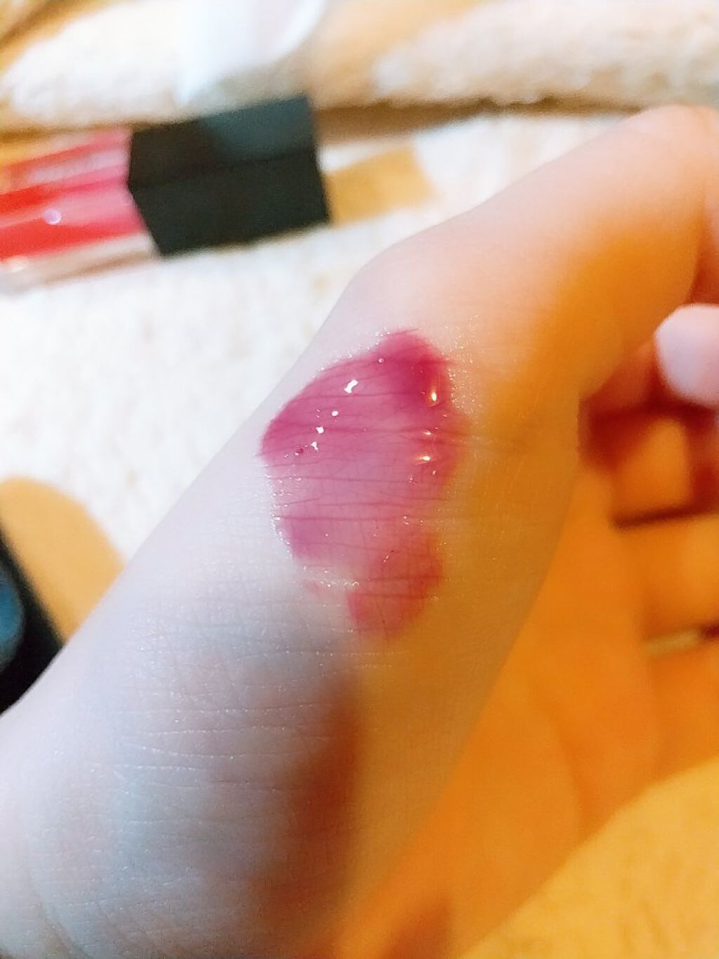 UR GLAM LIP OIL/U R GLAM/リップグロスを使ったクチコミ(4枚目)