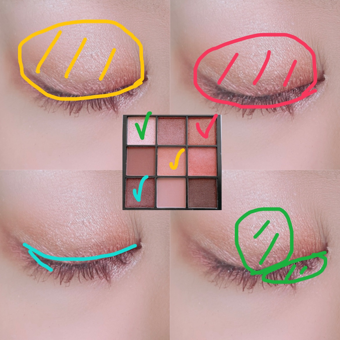 ブルーミングアイカラーパレット (TOKYO GIRLS COLLECTION)/U R GLAM/アイシャドウパレットを使ったクチコミ（2枚目）