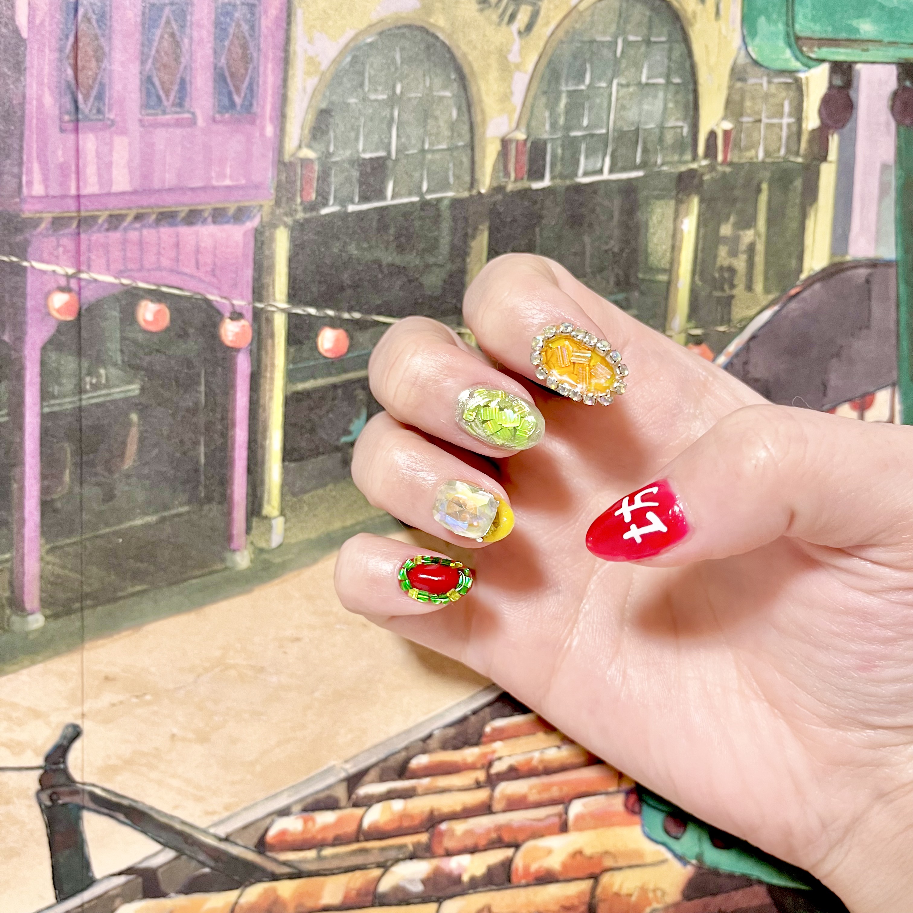 ジェルネイル（ライト対応）/セリア/ジェルネイルを使ったクチコミ（2枚目）