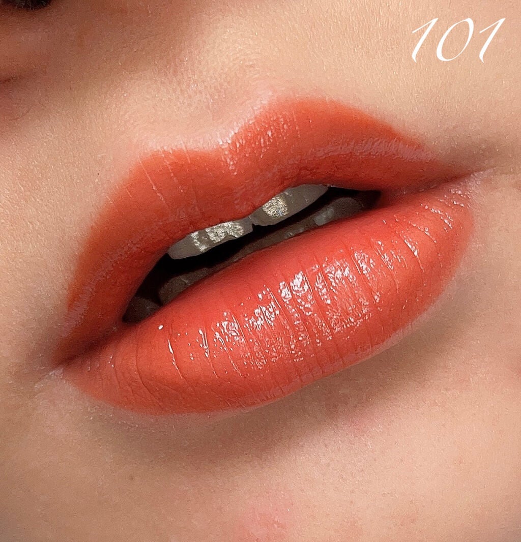 ラスティンググロスリップ/CEZANNE/口紅を使ったクチコミ(4枚目)