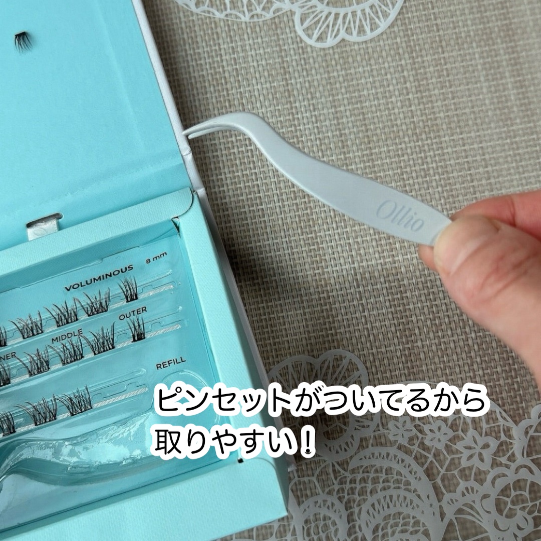 ボリューミナスM/ollio/つけまつげを使ったクチコミ（3枚目）