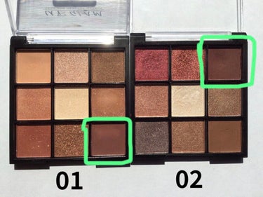 UR GLAM　BLOOMING EYE COLOR PALETTE/U R GLAM/アイシャドウパレットを使ったクチコミ（3枚目）